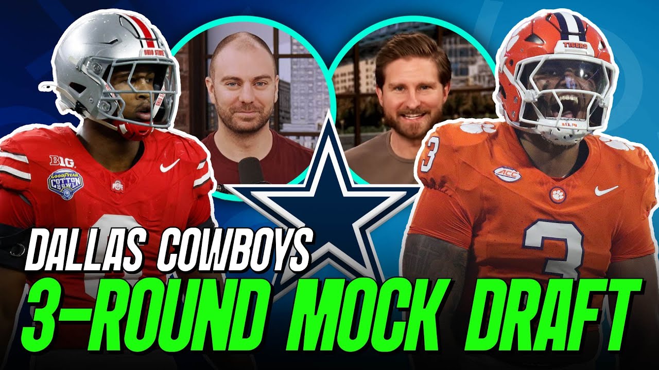 Dallas Cowboys 3 Round Mock Draft | PFF