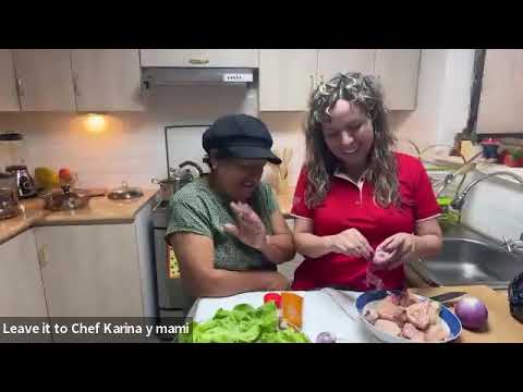 Leave it to Chef Karina & mom- Escabeche de pollo, Peruvian pickled chicken