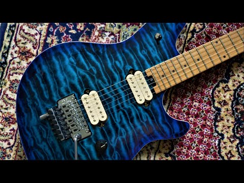 EVH Wolfgang WG QM with baked maple neck and EVH WG case - Chlorine Burst image 16