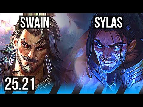 SWAIN vs SYLAS (MID) | 53k DMG, Legendary, 1000+ games | KR Master | 25.21