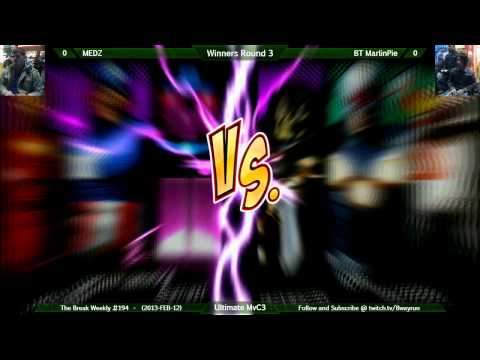 The Break #194   UMvC3 W3   MEDZ VS BT MarlinPie