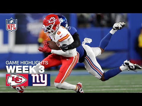 Kansas City Chiefs vs New York Giants Game Highlights | 2025 NFL Season Week 3