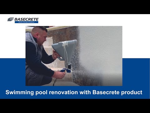 Swimming pool renovation with Basecrete product _ Part 1