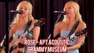 Download lagu 251204 APT. Acoustic Version Rosé Grammy Museum Spotlight Performance 로제 아파트 그래미  mp3