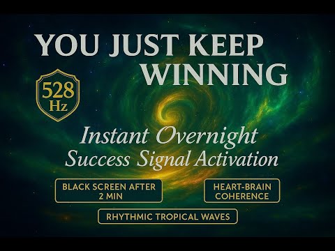🌌 You Just Keep Winning (Deep Rest Edition): 528 Hz 8D Immersive Audible Sleep Session- Ocean Waves💫