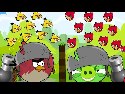 Angry Birds Collection Hacked 2 - HUGE PIGS GOT KICKED BY 1000 RED AND CHUCK!