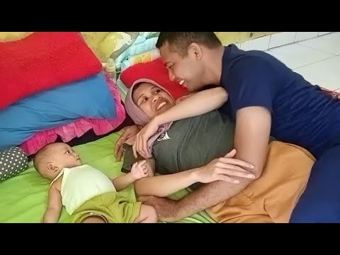 Sweet husband and wife moments❤️ romantic couples so happy with children 😊Love story daily video 78