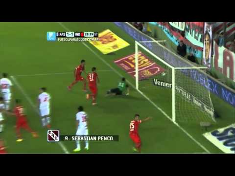 Gol de Penco. Arsenal 1 - Independiente 1. Fecha 14. Primera 2014. Fútbol Para Todos.