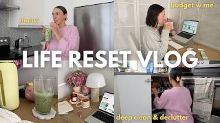 let's reset! 🧼 deep cleaning, decluttering, and budgeting