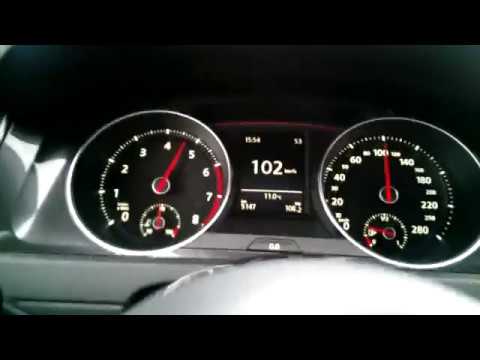 VW GOLF GTI Mk7 0-100 on sport mode