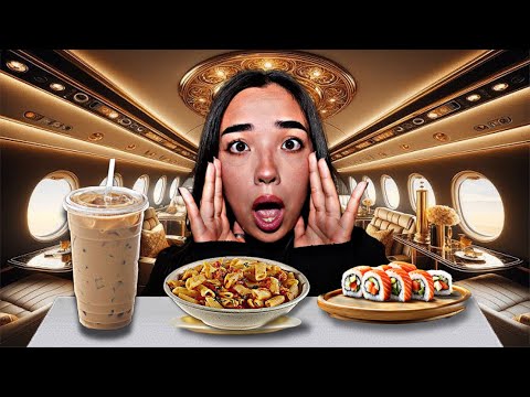 24h valgau tik LĖKTUVO maistą✈️😳 | DEMINO