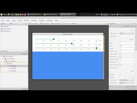 JavaFx JFoenix Tutorial #6 : Material Slider with JFXSlider