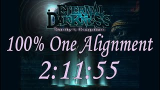 Eternal Darkness: Sanity&#39;s Requiem - 100% One Alignment speedrun in 2:11:55
