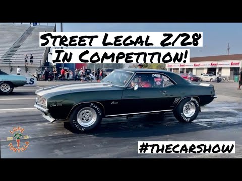 Original 1969 Z28 Camaro Competing in NHRA Stock Eliminator Drag Racing 2023 Casey Miles 302 4-speed