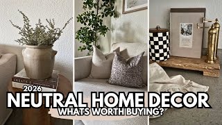 2026 HOME DECOR MUST HAVES | Neutral Decor Ideas