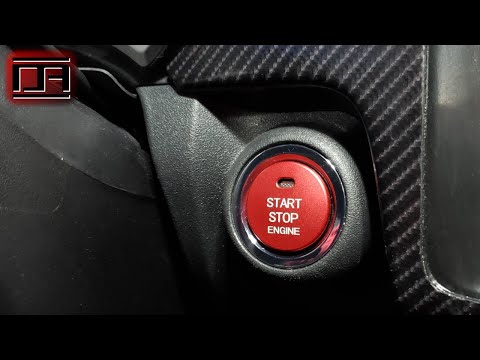 Factory Push to Start Button Red Aluminum Cover with LED Indicator Cut Out (Scion tC2.5 2016)
