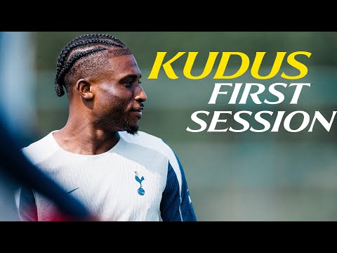 Mohammed Kudus' FIRST Spurs training session!