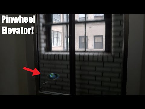 Pinwheel Elevator! Otis Glass Traction Elevator @ City Museum - St. Louis, MO