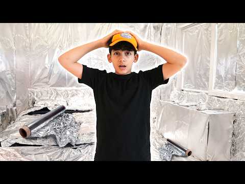I FULLY COVERED Jason's Room in ALUMINUM FOIL PRANK