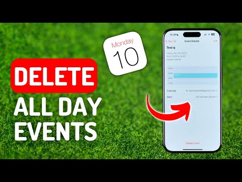 How to Delete All Day Events From iPhone Calendar