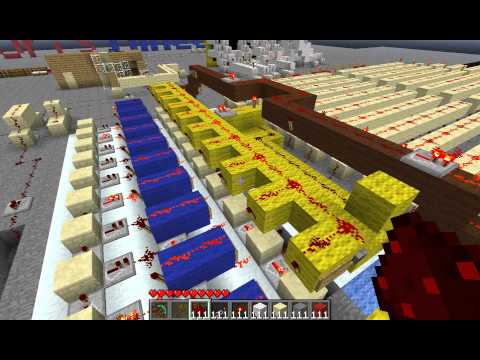 Juri's Minecraft - RS NOR Latch Array 99 Counter Display