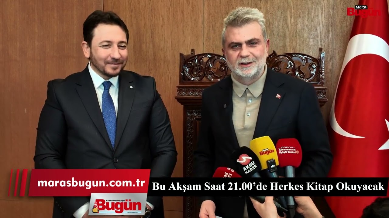 Kahramanmaraş’ta Bu Akşam Herkes Kitap Okuyacak