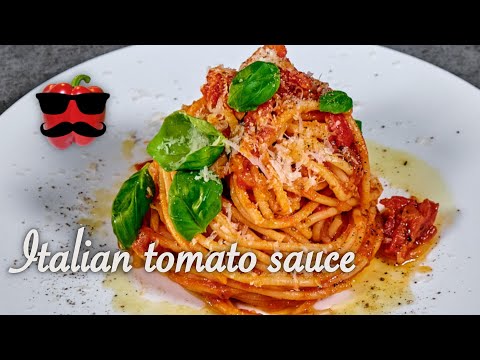 Original Italienische Tomatensoße für jeden Tag. Spaghetti wie bei Mama