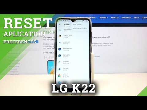 How to Reset App Preferences in LG K22 – Restore App Settings