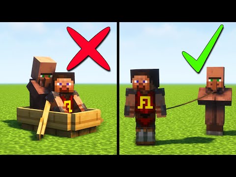 10 Arten Dorfbewohner in Minecraft zu transportieren