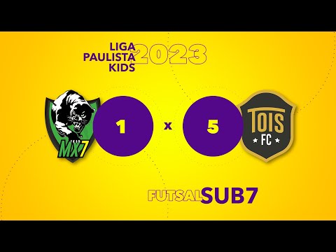 MX7 1 x 5 Tois FC  - Liga Paulista Kids 2023 - sub7