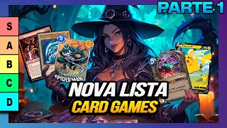 TIER LIST NOVOS CARD GAMES JOGOS DE CARTAS