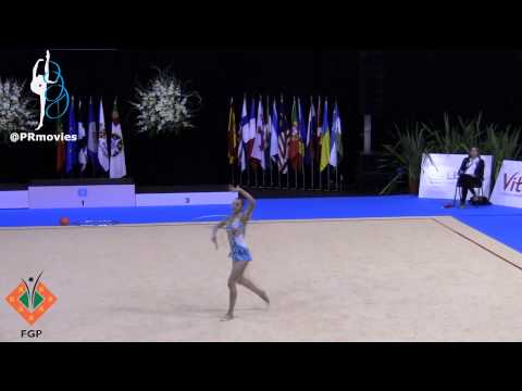Viktoriya Gorbunova - KAZ - Arco (Hoop) - Qualification - WC of Lisbon 2013