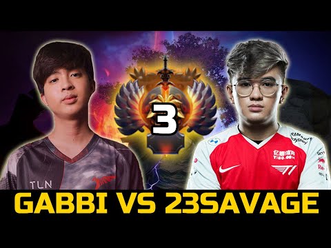 T1 VS TALON CARRY BATTLE - 23SAVAGE VS GABBI DOTA 2