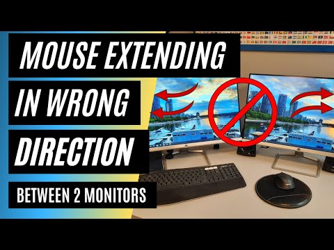 How to Setup 2 Monitors so the Mouse Extends Correctly | Windows 10
