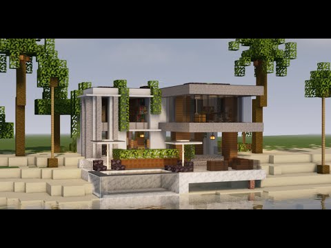 EPIC Modern Beach House Build on Minecraft