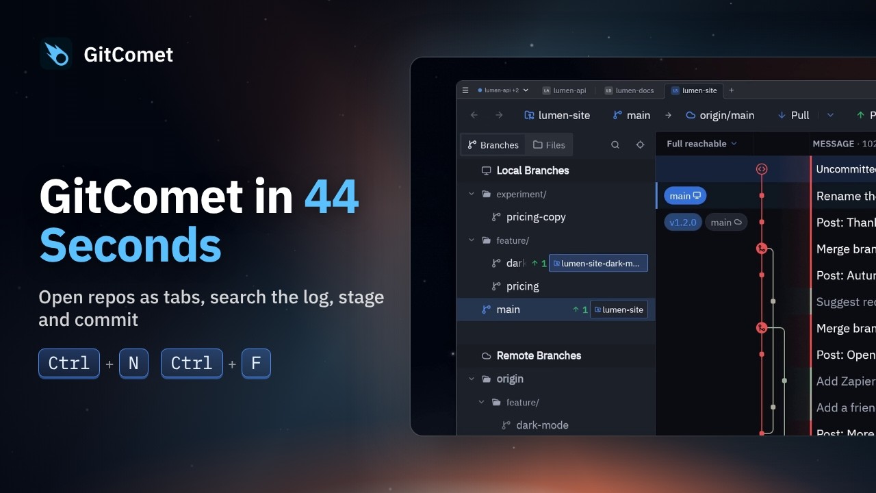 GitComet demo video