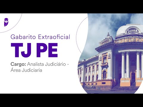 Gabarito Extraoficial TJ PE - Analista Judiciário - Área Judiciaria