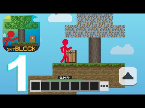 Stickman Skyblock Multicraft Gameplay Walkthrough Part 1 (IOS/Android)