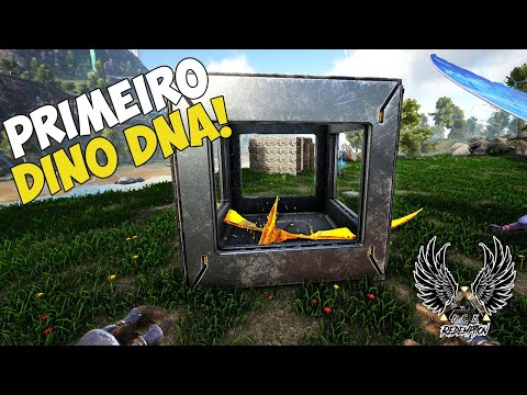 NOSSO PRIMEIRO DINO DA MÁQUINA DE DNA!!! ep.09 - ARK ACA REDEMPTION VOLCANO