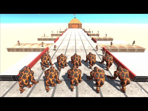 Race Through Dynamite Heads | Animal Revolt Battle Simulator
