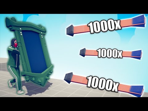 SQUID GAME MIRROR SHIELD vs 1000x OVERPOWERED UNITS - TABS | Totally Accurate Battle Simulator 2023