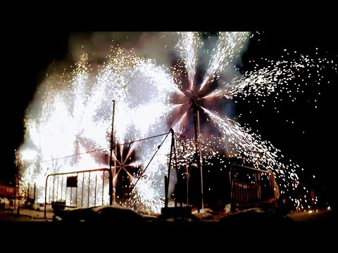 Castillo de Palos by Pirotecnia Nadal-Martí UP CLOSE! 8/7/2023 Gran Fira de #valencia #fireworks