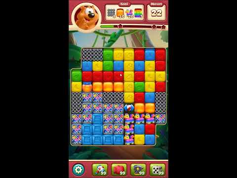 Toon Blast Level 6232 - NO BOOSTERS 🐻🐺🐱 | SKILLGAMING ✔️