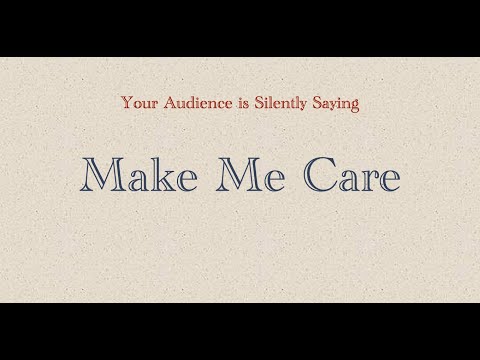 Wednesday Eloquence Tip, A Sacred Commandment, "Make Me Care"