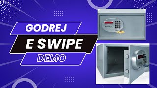 Godrej E-SWIPE Demo| How to use godrej E-SWIPE locker| Godrej Demo Video