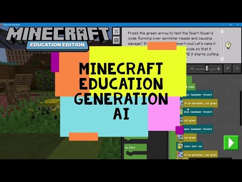 Minecraft Education Generation AI - Minecraft Education Demo Lesson - Hour of Code Minecraft 2023