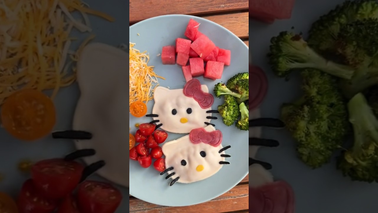 Everyone’s favorite kitty turned into pasta! Hello Kitty Ravioli made with homemade pasta!