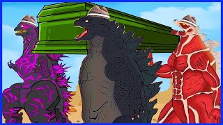 Godzilla & Kong & Mecha Godzilla vs MECHA SIREN HEAD   Coffin Dance Song Meme Cover