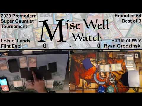 2020 Premodern Super Gauntlet - Round of 64 - Lots o' Lands vs Battle of Wits