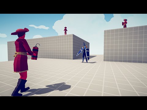 THREE DYNAMITE THROWER vs EVERY UNIT ►Totally Accurate Battle Simulator | TABS